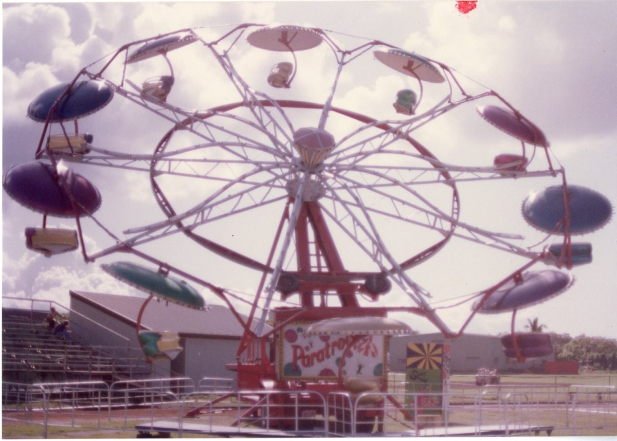 Small EK Fernandez rides like this miniature Ferris wheel were present at a large majority of the ‘Iolani Fair weekends.