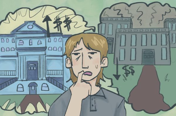 A student weighs their options as reduced federal aid forces difficult college decisions.