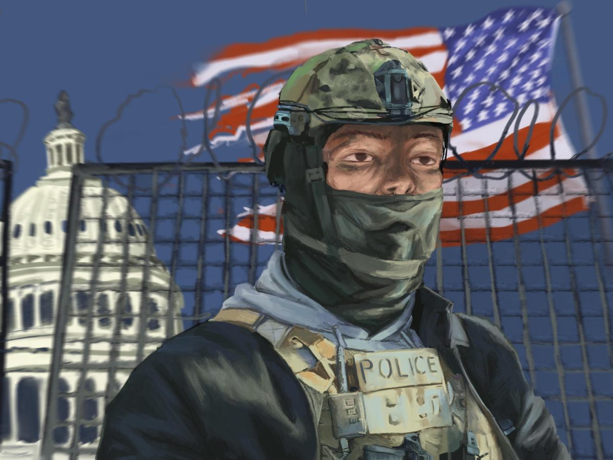 Political violence in America has only been increasing in recent years, with party divides Illustration by Maris K. ’26
